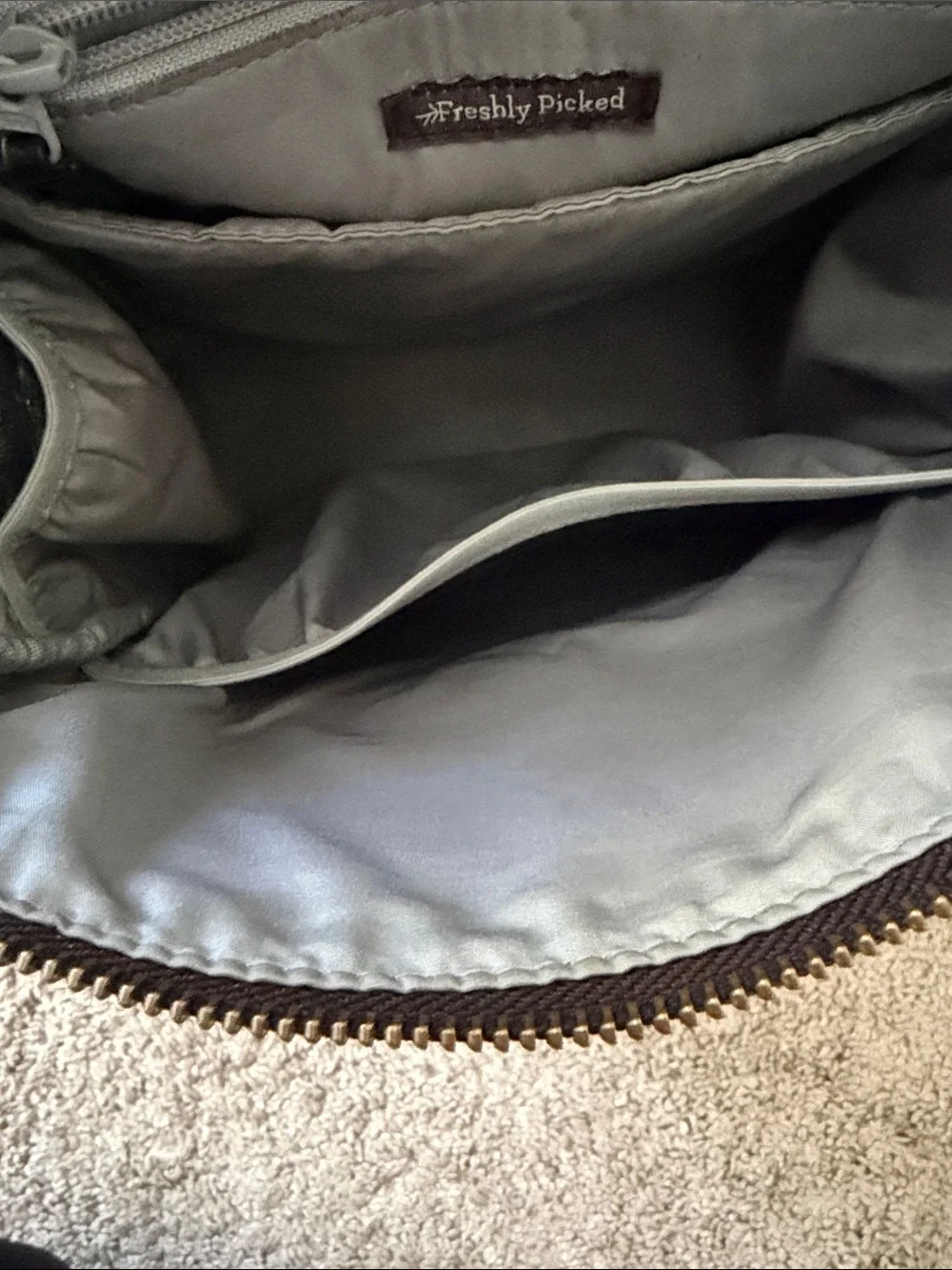 Freshly Picked Black Backpack Diaper Bag with Gold Hardware